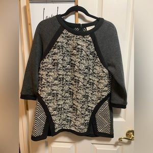 Anthropologie Harlyn “Adelaide” Tunic Sweater 3/4 sleeve EUC